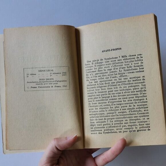 1957 La Litterature Symboliste French Book, France Literary Artistic Movement - Picture 6 of 9